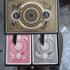 Christian Louboutin Gold and Red Playing Cards Very Rare Limited Edition